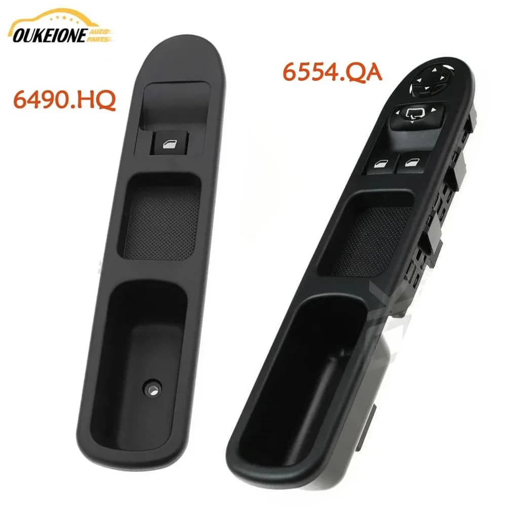Per il periodo 2007-2014 Peugeot 207 207SW Interruttore di comando alzacristallo elettrico Pulsante regolatore di vetro 6554.QA 6490.HQ Accessori auto