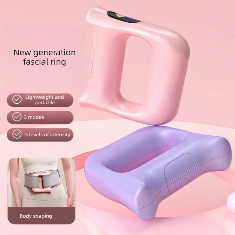 New Mini Fascial Gun Massager Portable Muscle Relaxation Long Battery Life Quiet Vibration Yoga Ring for Home Gym Fat Burning