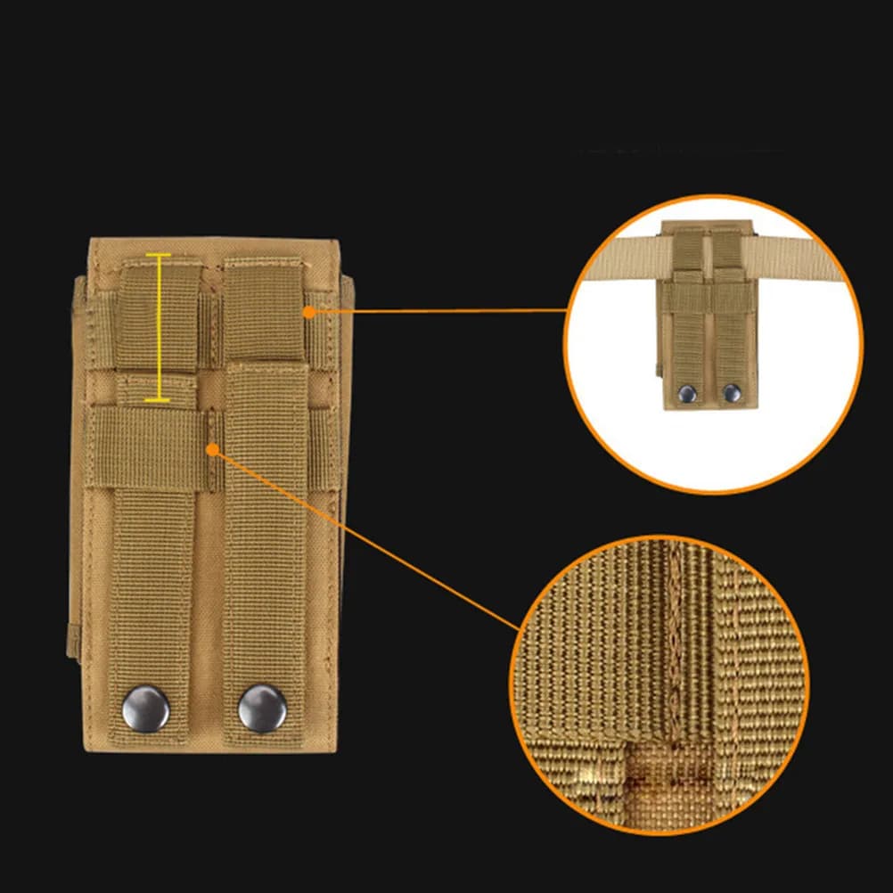 Tactical Waist Bag 5 Oxford Fabric Poles Compact, Cellular Door for Running, Trekking, Cycling