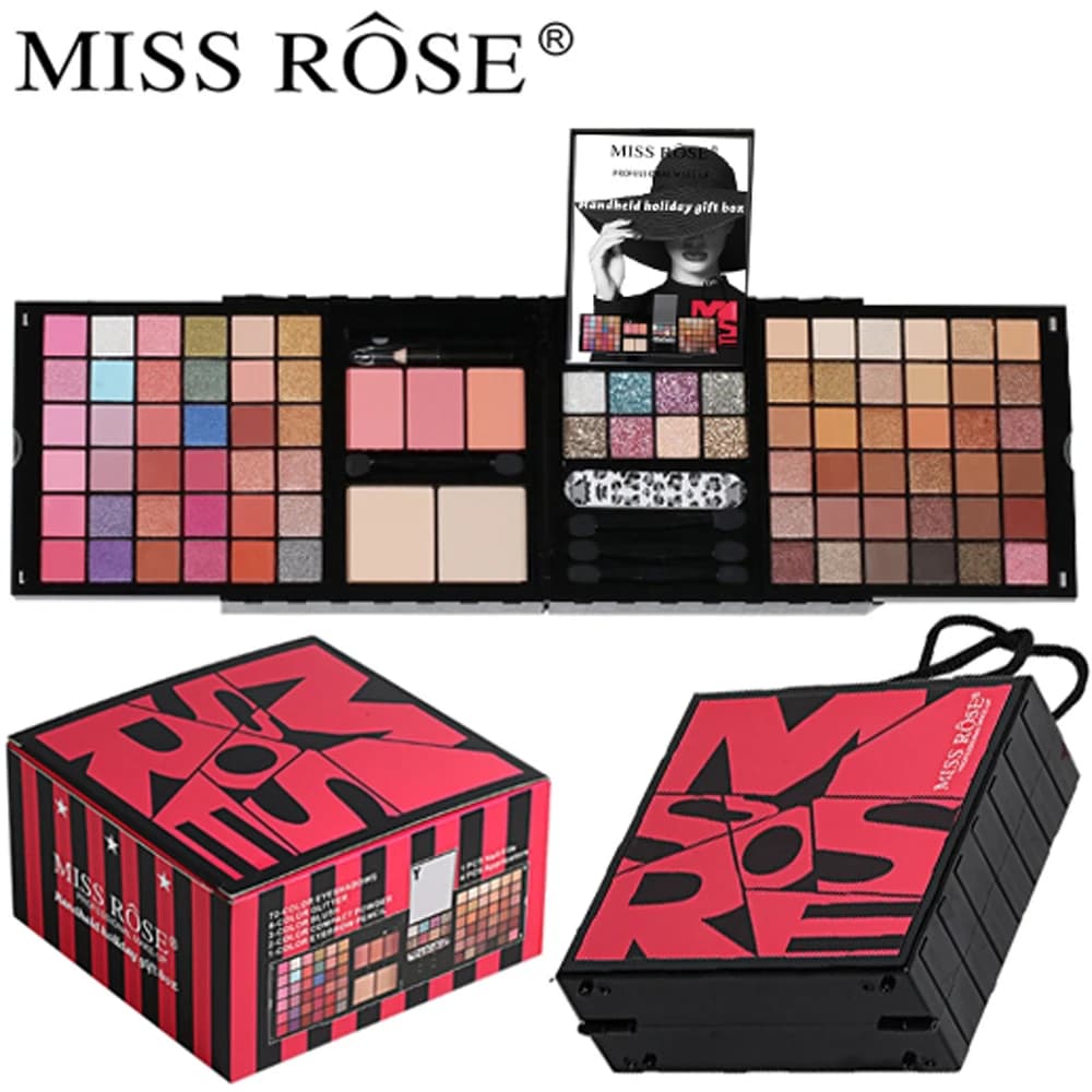 Halloween Kit multifunction makeup Set complete box umbrella powder fard lip makeup for women portable travel palette for beginners
