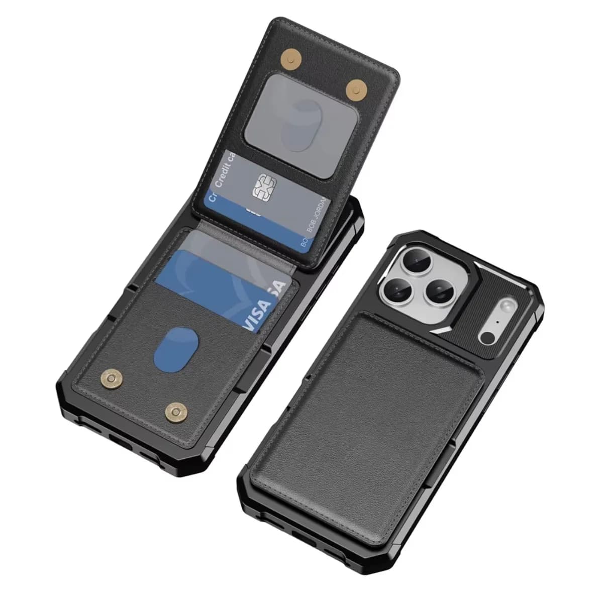 Solt Holder Wallet Card Custodia in pelle PU Flip per Apple IPhone 17 Air 16E 16 15 14 Plus 13 12 Pro Max Cover posteriore morbida