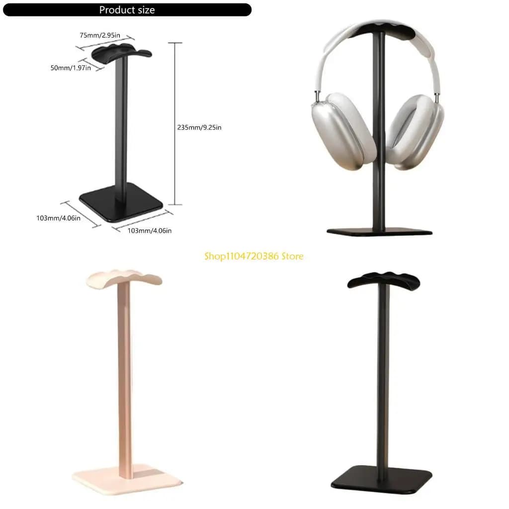 K0EA Supporto per cuffie Rack antiscivolo con supporto per vassoio curvo per riporre esporre in modo sicuro varie cuffie