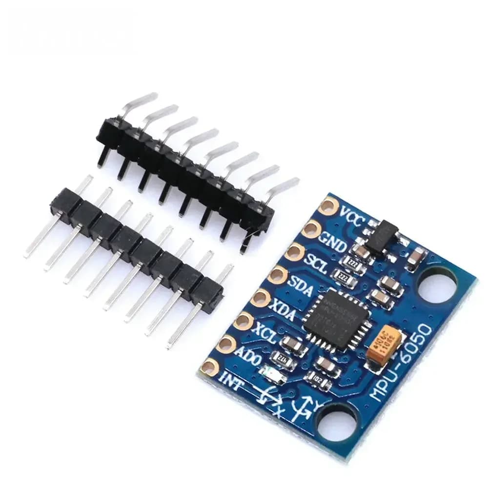 High precision MPU6050 6-axis motion detection module with I2C interface, compatible with Arduino and Raspberry Pi (3 V-5 V)