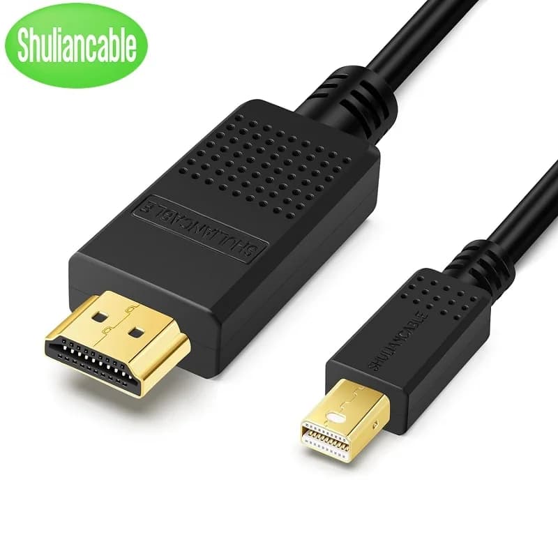 Mini Display Door Removable HDMI 4K cable, Mini DP cable (Thunderbolt) to HDMI, suitable for monitors and projectors