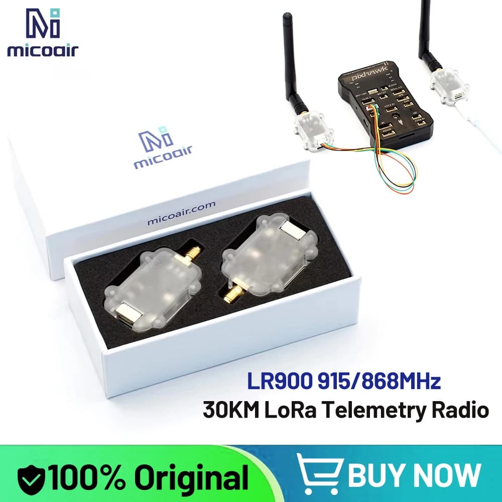 MicoAir LR900 915/868MHz LoRa 30KM Telemetric Radio Module for Pixhawk / Audupilot/ PX4 Flight Controller Parts for FPV RC drones