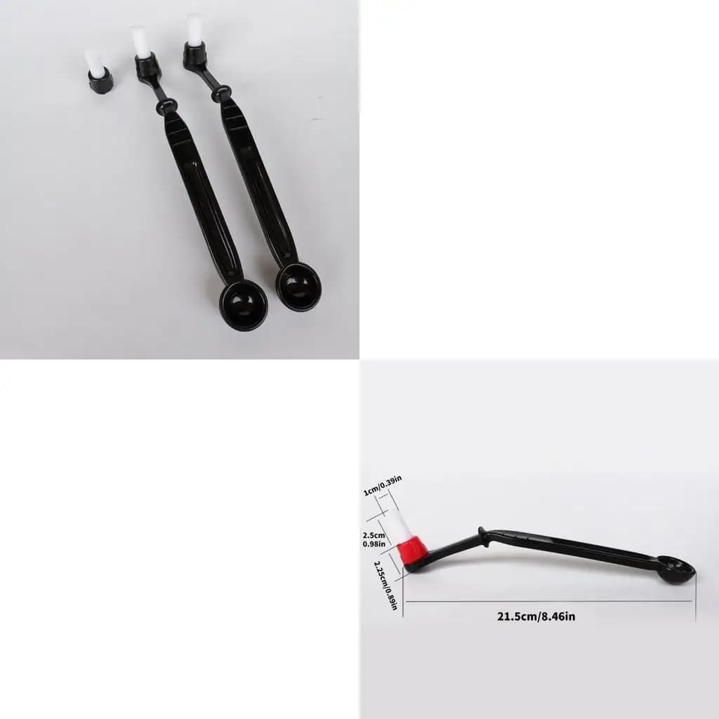2Pcs Espresso Coffee Machine Cleaning Brushes With Long Handle And Spoon Head
