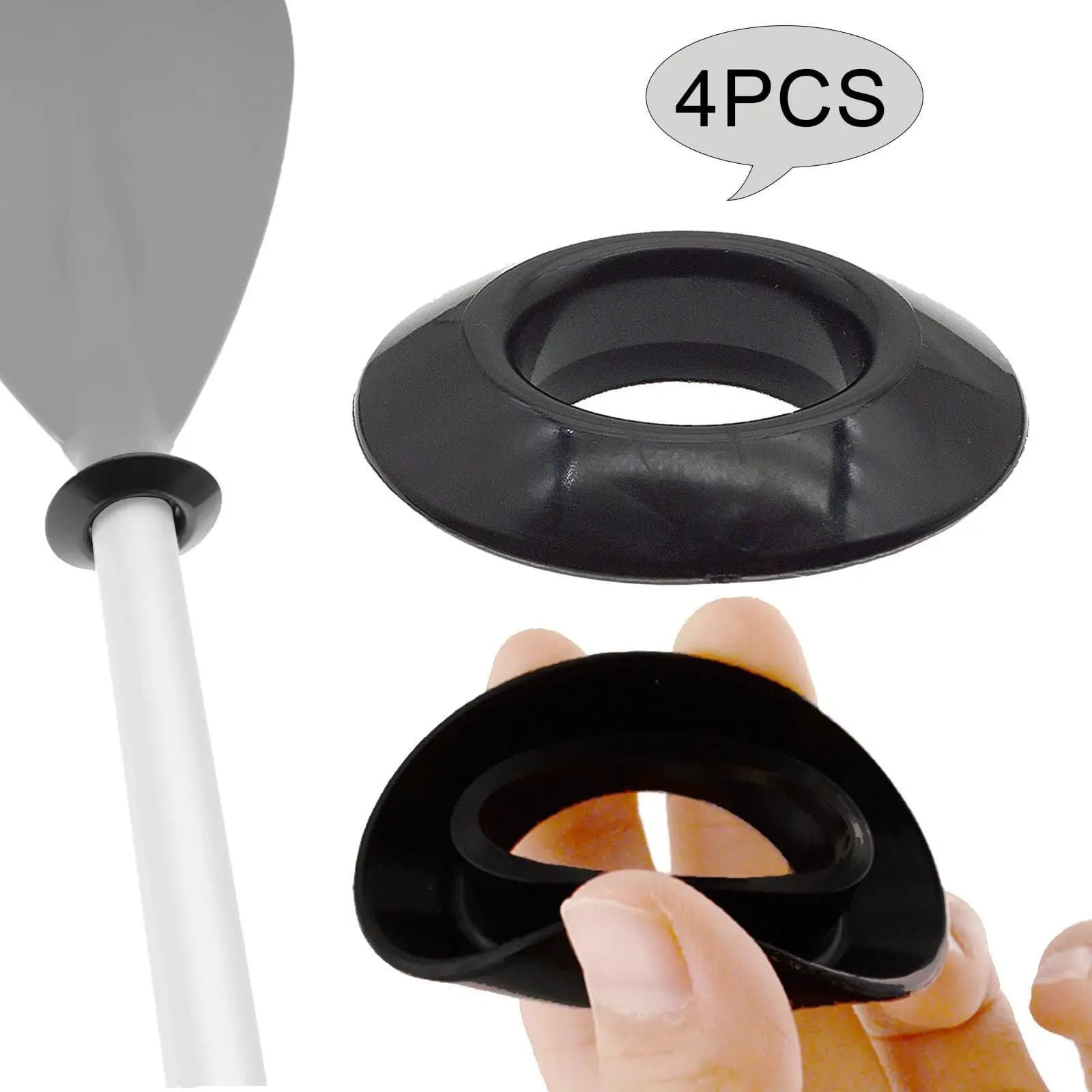 4x Anelli antigoccia per pagaia per kayak Parte di ricambio per protezione pagaia PP Rafting universale Anelli di fissaggio dell'acqua di facile installazione