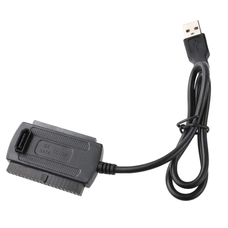 QWE-USB IDE Adapter Cable For 2.5" & 3.5" Hard Drives Plug And Play External HDD Connection For Data Transfer And Backup