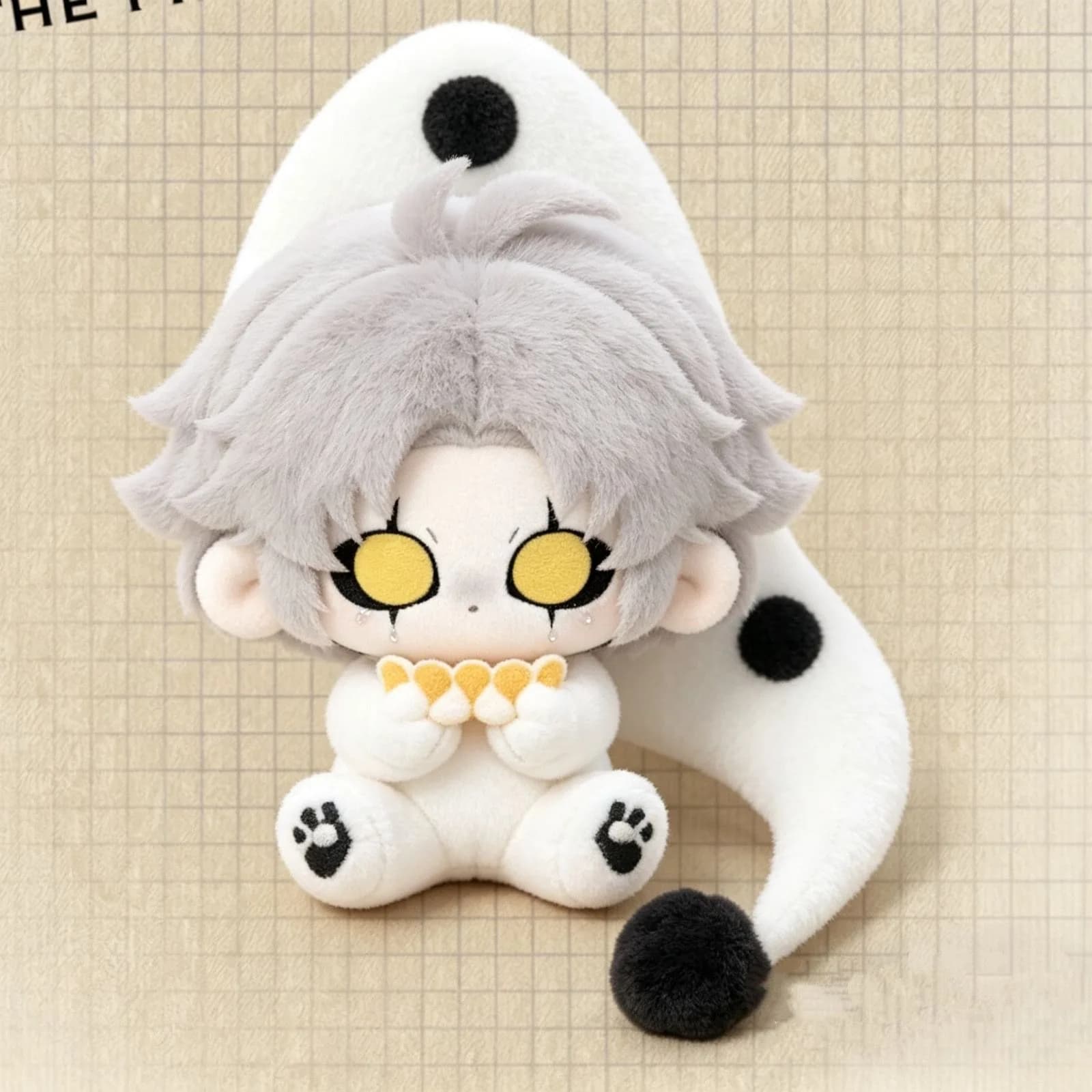 Bambola in cotone originale Freak Circus Pierrot Cosplay da 10 cm, action figure fanfiction ultra morbida antistress