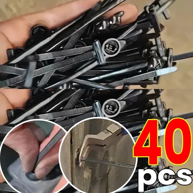 20/100PC Clip autobloccante multiuso per uso generale Fascetta per cavi in nylon Elementi di fissaggio automatici Viti Clip di ricambio Accessori auto