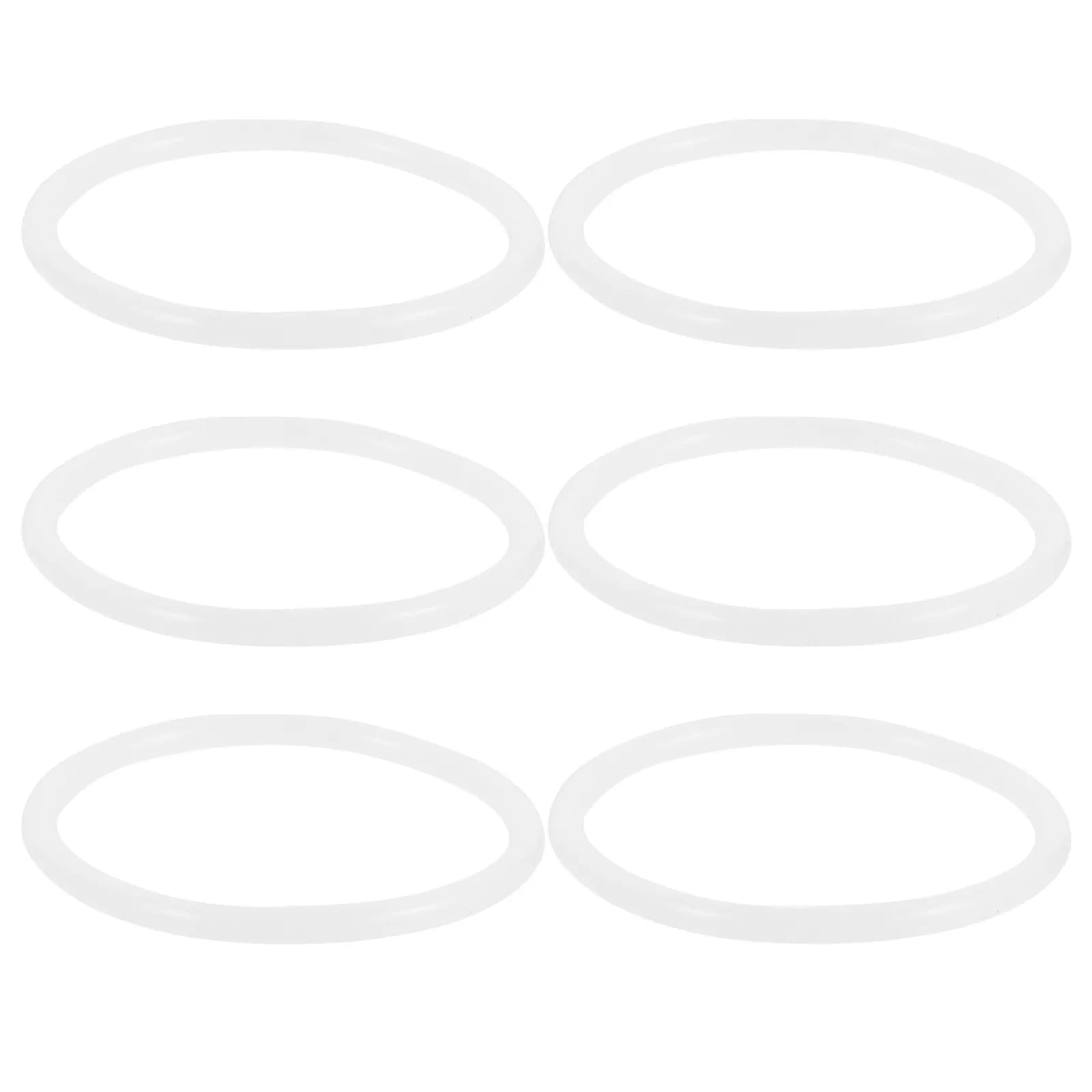 6Pcs Crystal Singing Bowl Ring Cushions Thickened Rubber Pads Nonslip Sound Bowl Rings Noise Reduction Gaskets Meditation Yoga