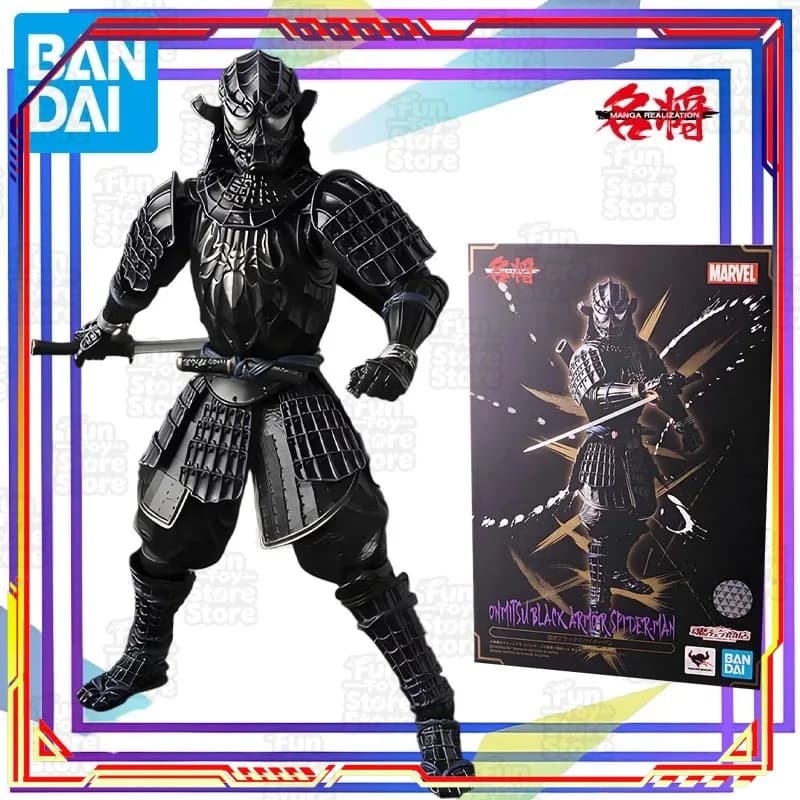 BANDAI Marvel's Clandestine Black Spider-Man Action Figure Anime Modello da Assemblare Giocattolo da Collezione