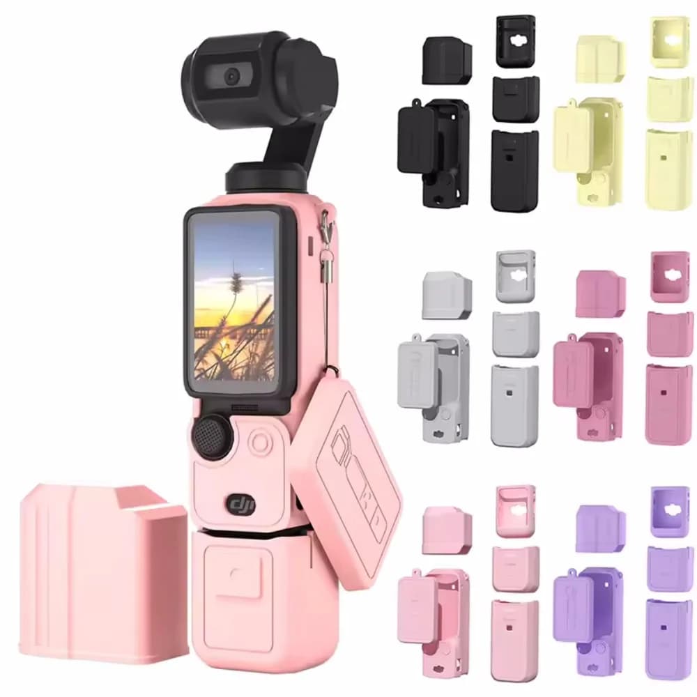 Silicone Case for DJI OSMO Pocket 3 Silicone Protective Cover Protector for Pocket3 Shell Case