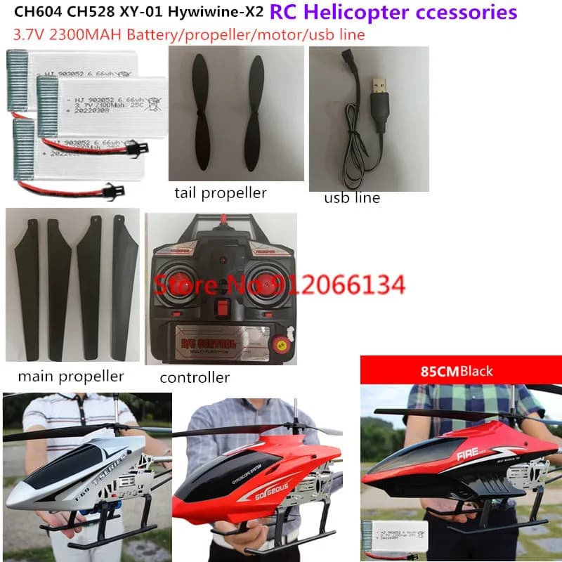 CH604 CH528 XY-01 Hywiwine-X2 RC Elicottero 3.7V 2300mAh Batteria Elica CH528 XY-01 XY-2 Elicottero Pezzi di Ricambio Accessori
