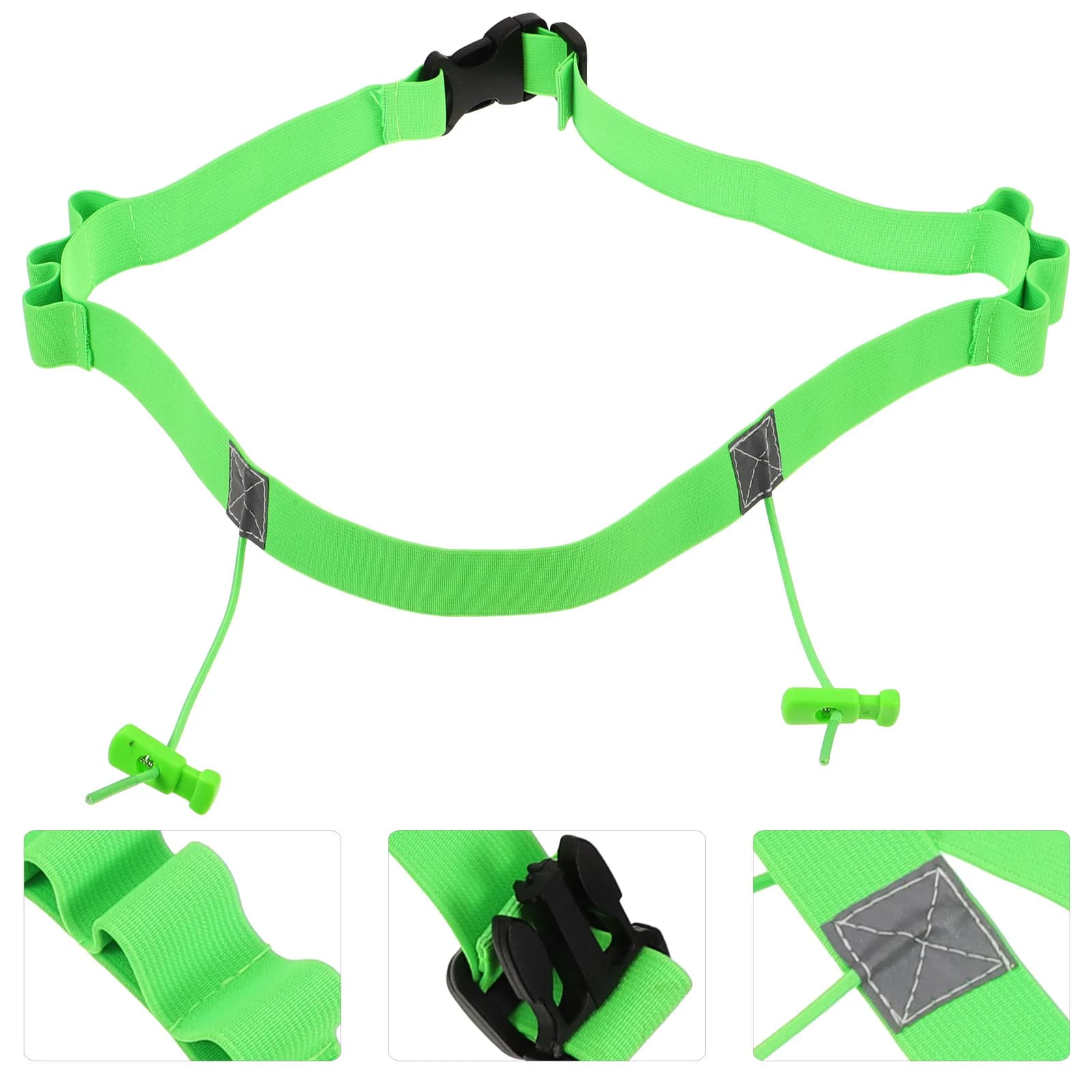 Sports Belt Running Waistband Ergonomic Design Breathable Reusable Race Strap Running Bib Clips