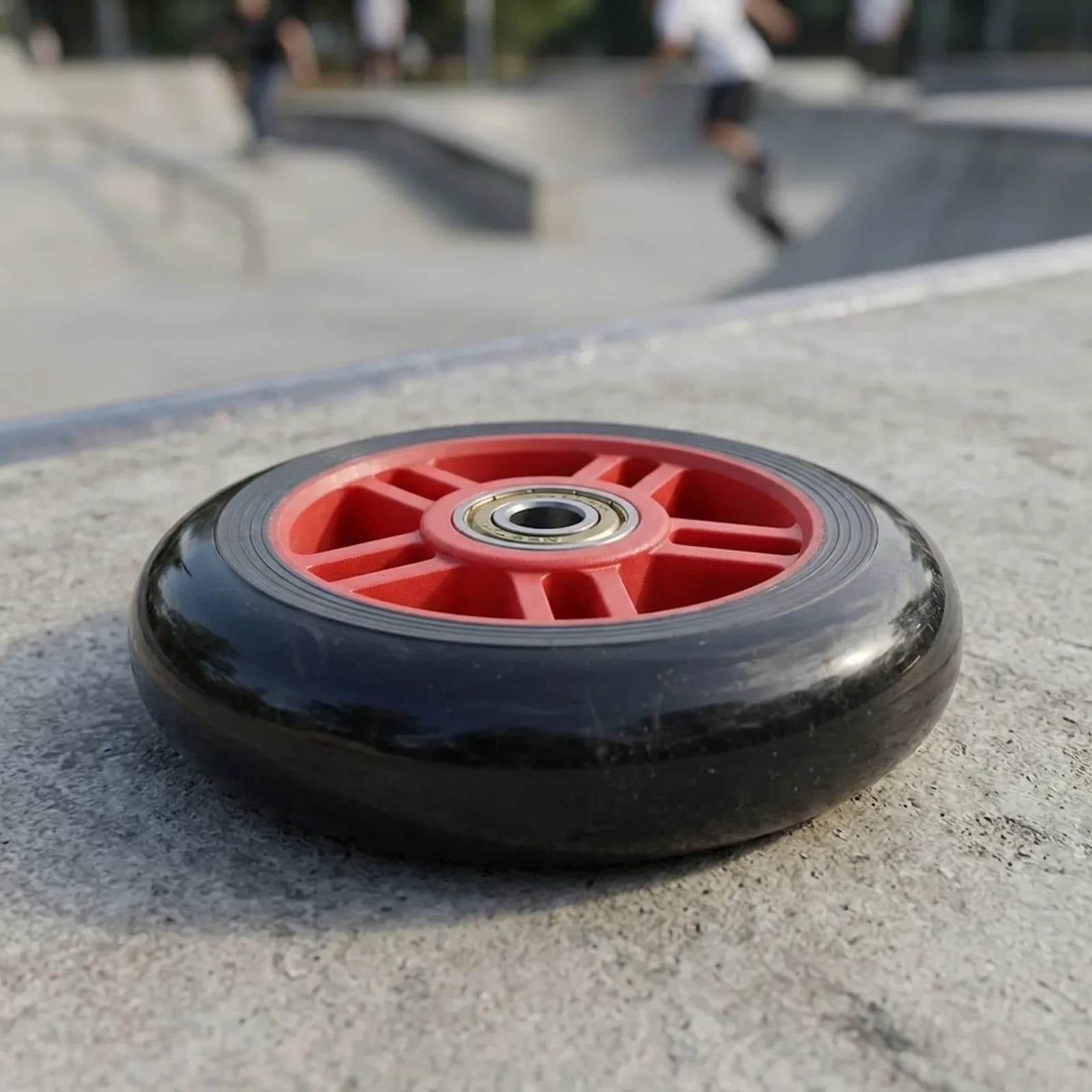 4 Pcs 100mm Polyurethane Wheels with Bearings for Inline Skates Strollers Wheelchairs and Wheeled Mobility Devices