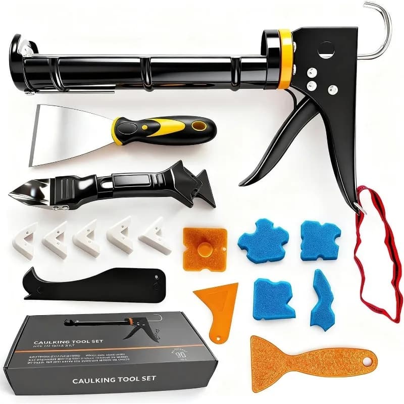 Kit Professionale per Sigillante con Strumento di Rimozione e Spatola, Set Multifunzionale per l'Applicazione di Sigillanti
