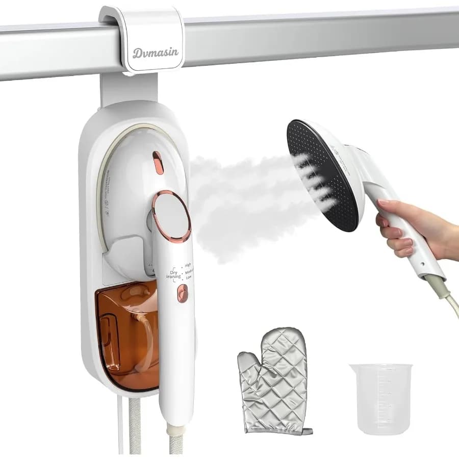 Piroscafo per vestiti portatile da 1500 W con riscaldamento rapido in 30 secondi per viaggi e uso domestico Dispositivo per la rimozione delle rughe in tessuto portatile per Qu