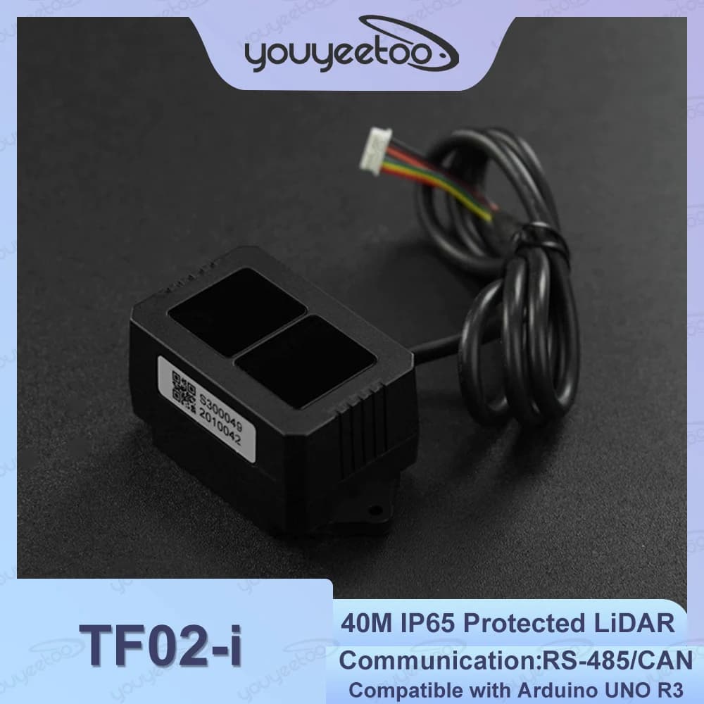 Benewake TF02-i 40M IP65 Protetto LiDAR Modulo sensore di distanza di medio raggio 1000Hz Frequenza telaio CAN/RS485 per robot interni ed esterni