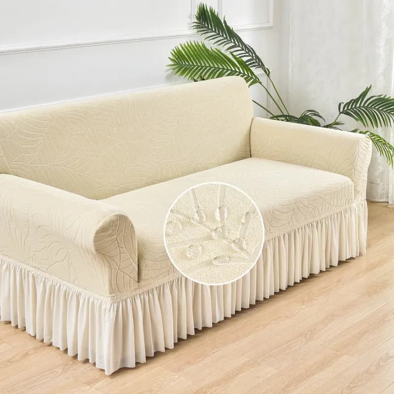 Copridivano jacquard elastico spesso per soggiorno, divano e poltrona, 1 posto, 2 posti, 3 posti
