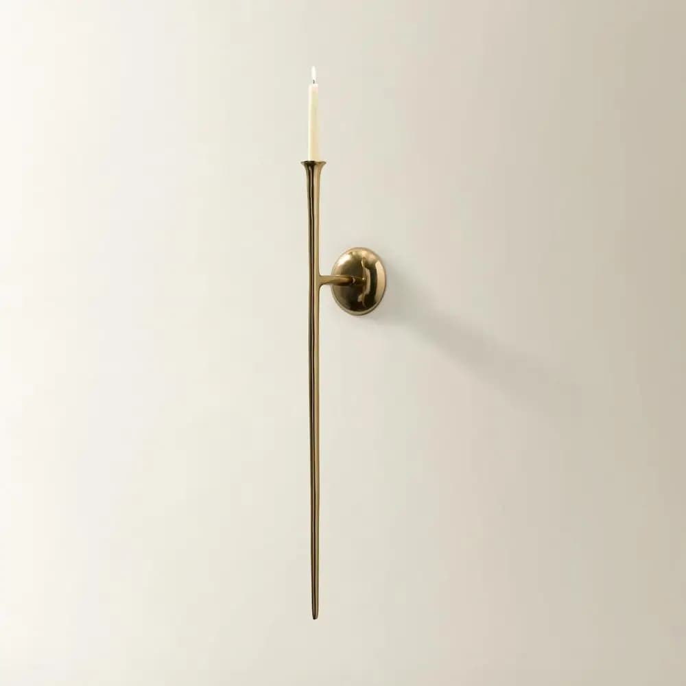 Applique da Parete Dorata - Elegante Lampada Senza Candele