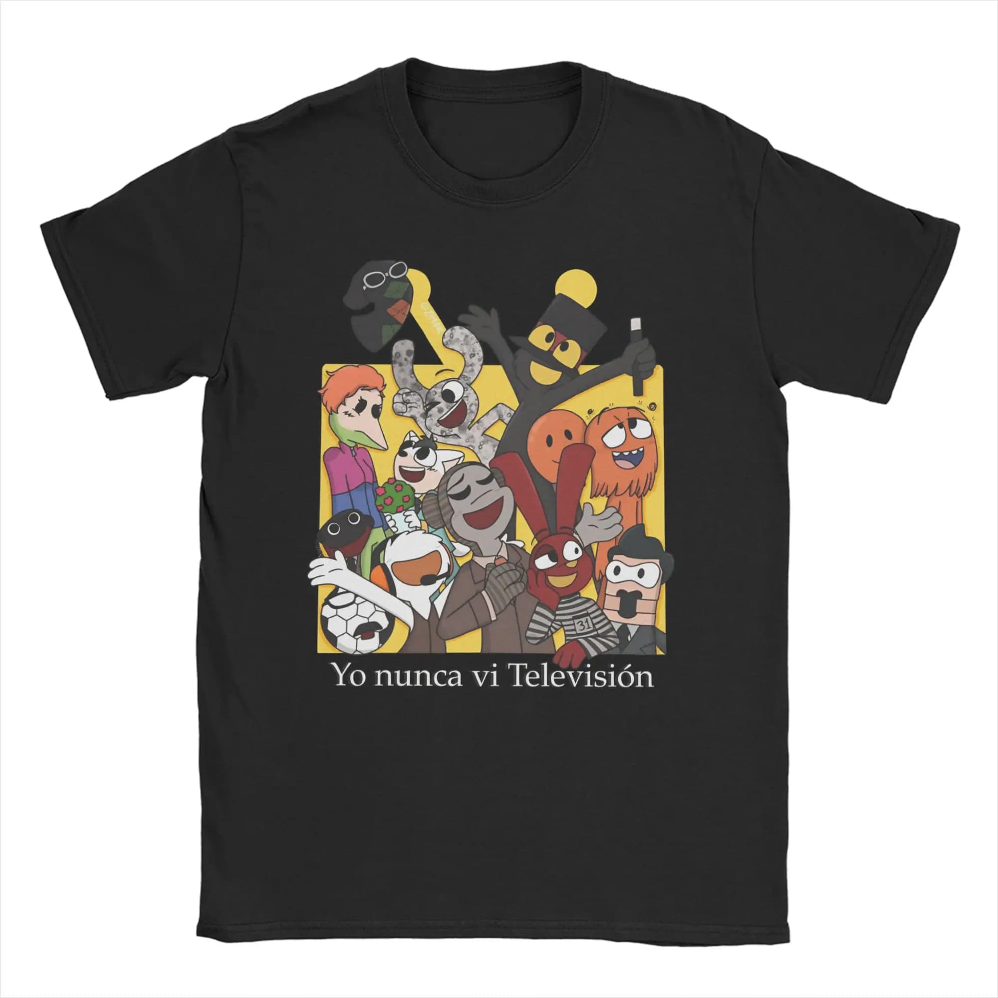 T-shirt da uomo e da donna I Never Watched Television Leisure T-shirt in cotone 31 Minutos Comedy T-shirt O Collo Abbigliamento stampato