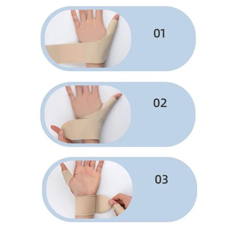 1pc New Thumb Sleeve Wrist Support Breathable High Elastic Hand Brace Soft Compression Protector for Tendonitis Relief Hand Care