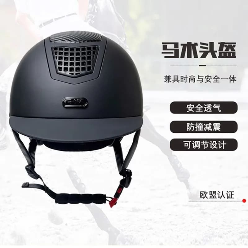 Casco sportivo equestre per bambini Rif, casco da equitazione per adulti, casco da ciclismo semplice e alla moda, attrezzatura da pilota, casco da ostacolo in fibra di carbonio