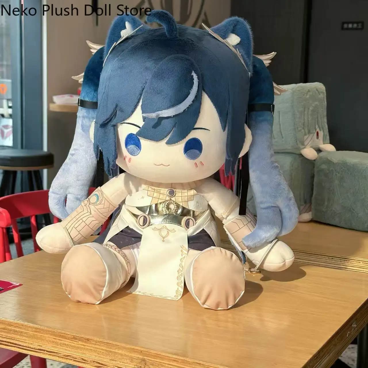 40cm Anime Sitting Posture Figure Idol Plushies Pillows Girl Birthday Gift Pillow Cosplay Gift Wuthering Waves Iuno