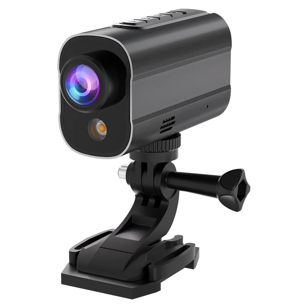 Ourlife 5K 30fps Videocamera Sportiva Antivibrazioni per Bici con Supporto WiFi, Batteria 14500, Impermeabile, per Esterni, con Luce LED da 3W