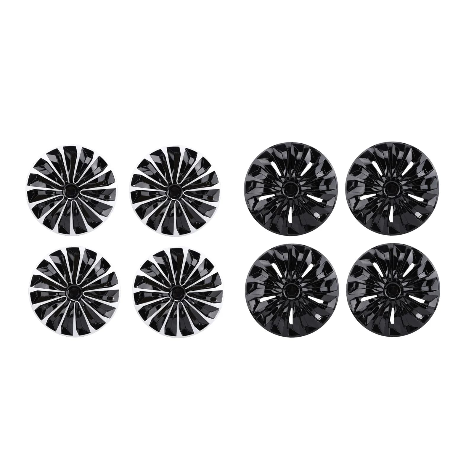 4 pezzi 15 pollici coprimozzi protezione completa look elegante vestibilità universale Snap On R15 coprimozzo per la maggior parte delle auto camion SUV nuovo