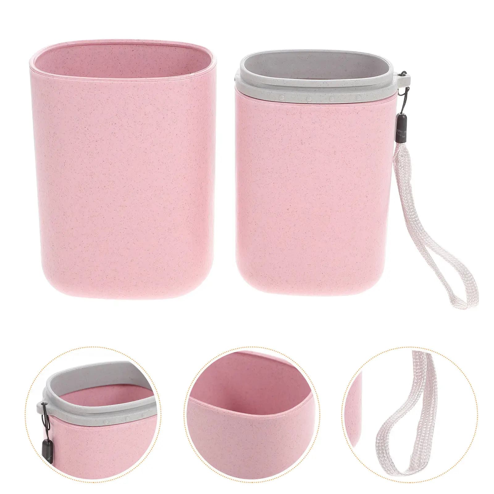 1 Pezzo Porta Spazzolino da Viaggio Portatile, Custodia per Dentifricio con Doppio Scomparto, Scatola in Plastica Staccabile Facile da Pulire Salvaspazio