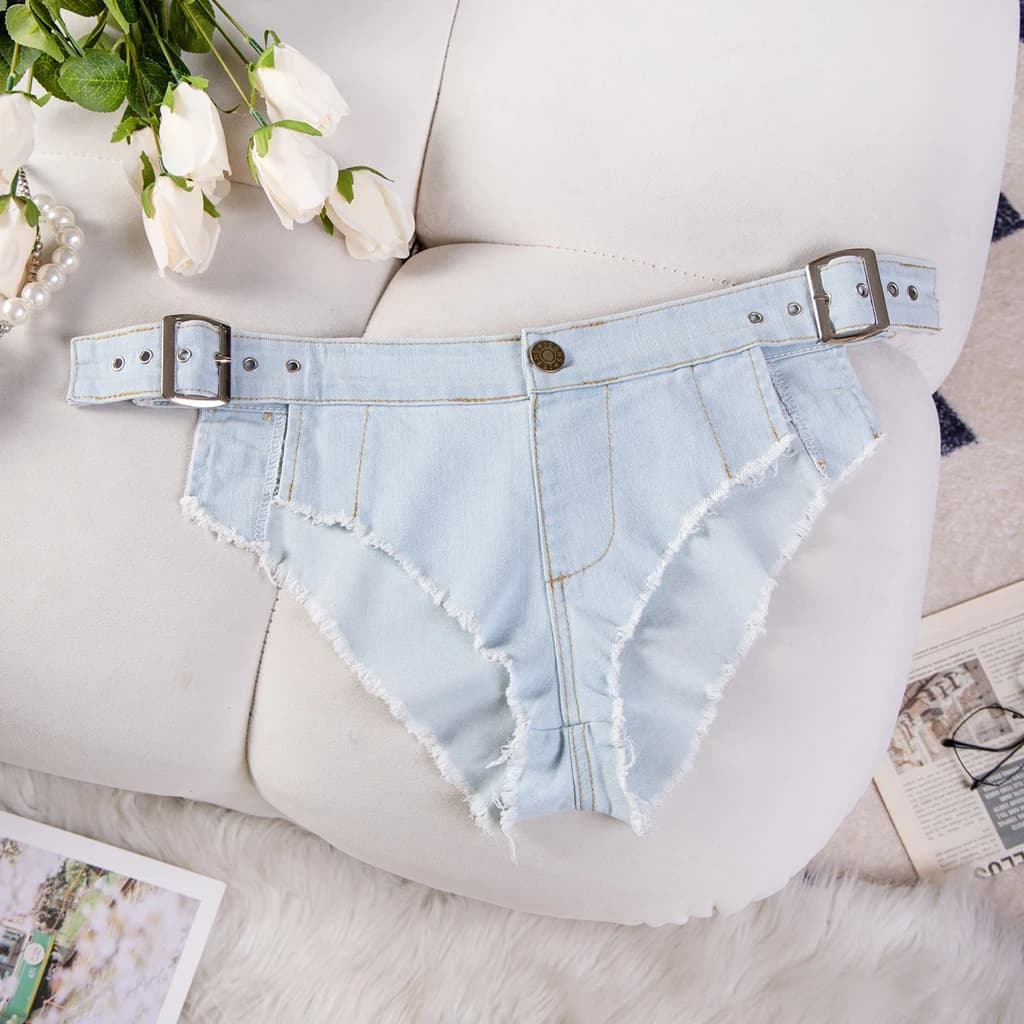 Shorts Y2K Nuovi Eleganti a Vita Bassa Modellanti Taglie Forti Elastici Estivi in Denim da Donna, Jeans Svasati a Vita Alta Trendy e Sexy