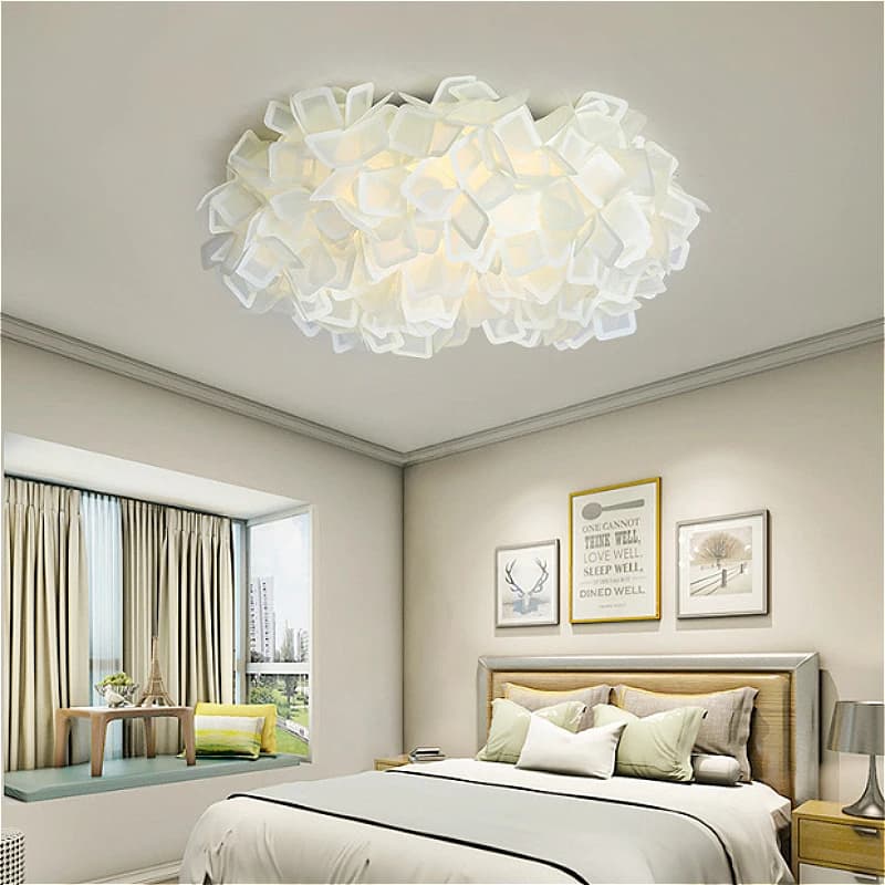 LED Suspension Lamps with Main Bedroom Acrylic Flowers, Elegant Hanging Lamps for Restaurant, Dining Room and Island, Home Decoration, Factory Outlet