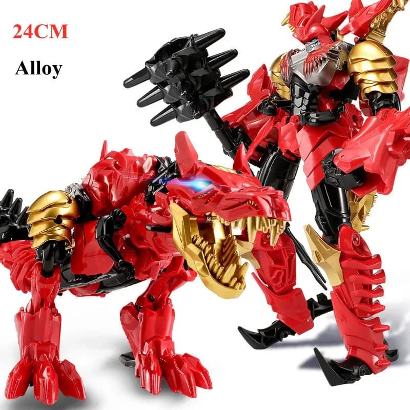 BMB Dinobot Dinosaur Transformation Dinoking Toys Big Robot Car Model Alloy Anime KO Action Figure Kids Boy Gift 21cm