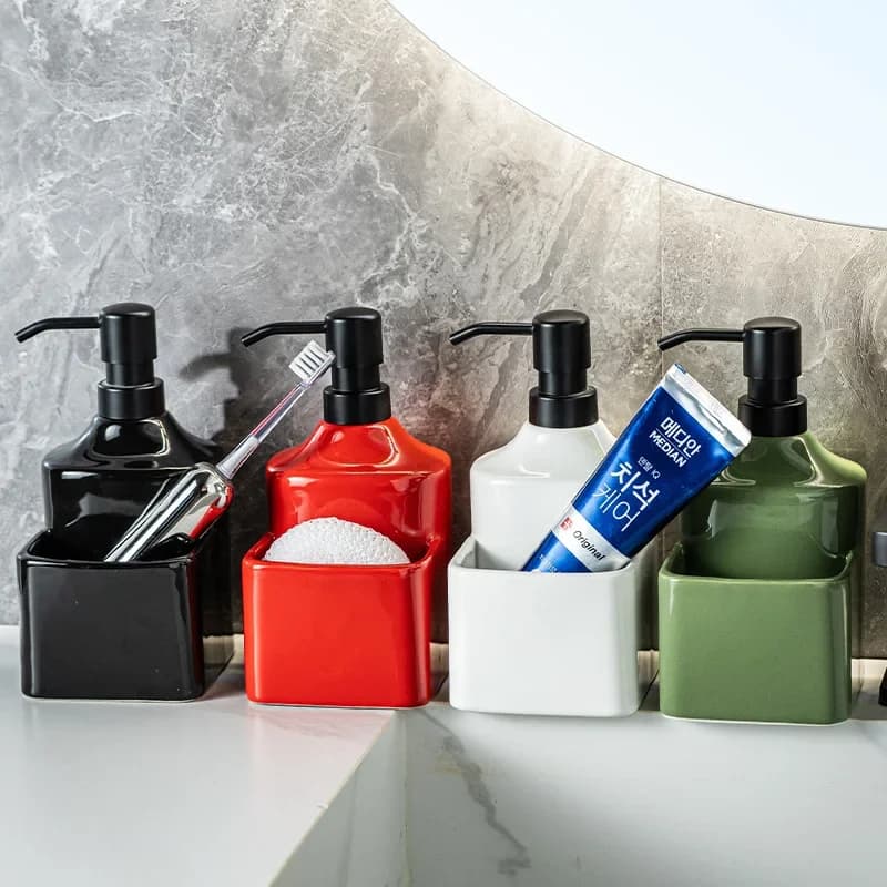 480ml Creativo Dispenser di Sapone Lozione di Ceramica Subpacchetto Bottiglia di Stoccaggio Bottiglia di Shampoo Doccia Gel Hotel Bagno Casa Dispenser