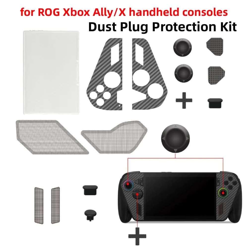 Kit di Protezione Universale Portatile, Custodia Morbida Antiscivolo e Antiurto, Protezione Antigraffio per Accessori ROG Xbox Ally/X