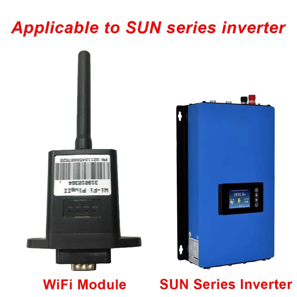 WiFi Y&H Module Applicable to the Solar Inverter SUN 1000W 2000W MPPT Grid Tie, WiFi display data module (Inverter not included! )