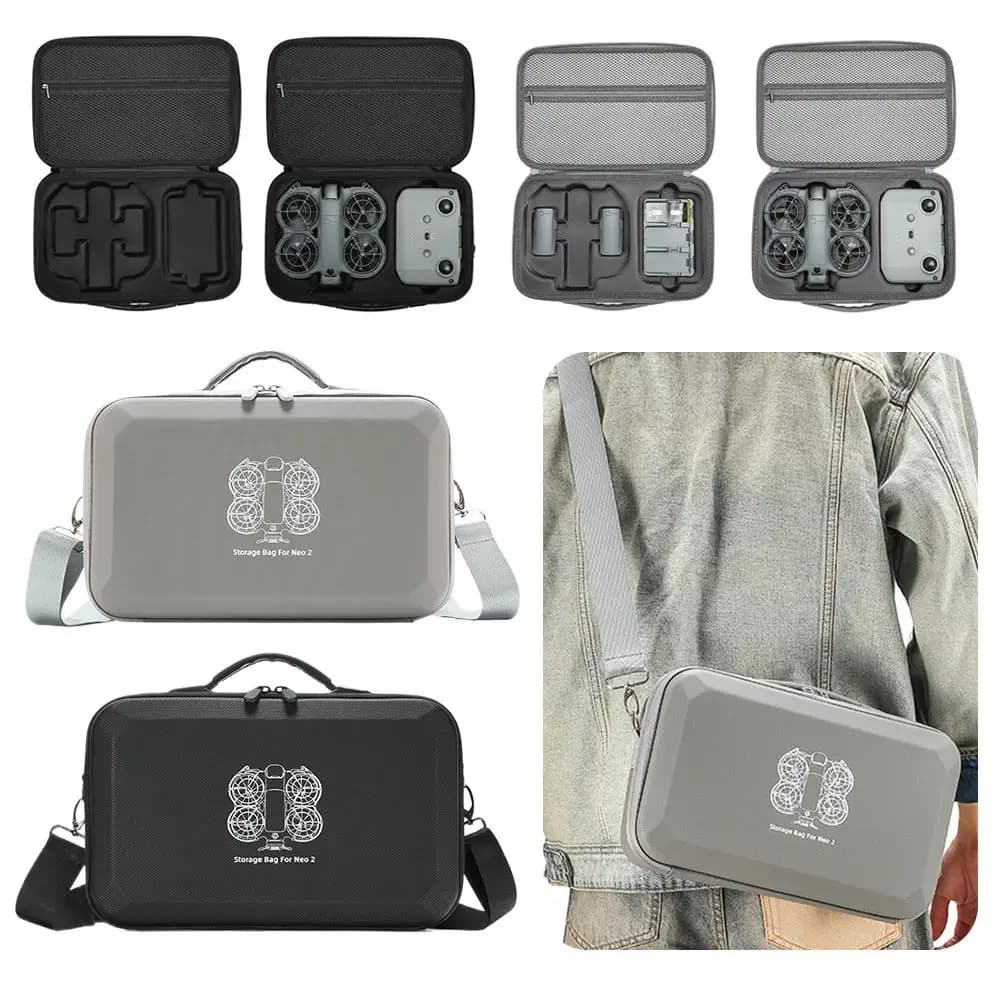 for dji NEO2 Drone Storage Bag Two-way Zipper Hard Shell Protection Pressure And Drop Resistant Carrying Case With Shoulder Stra