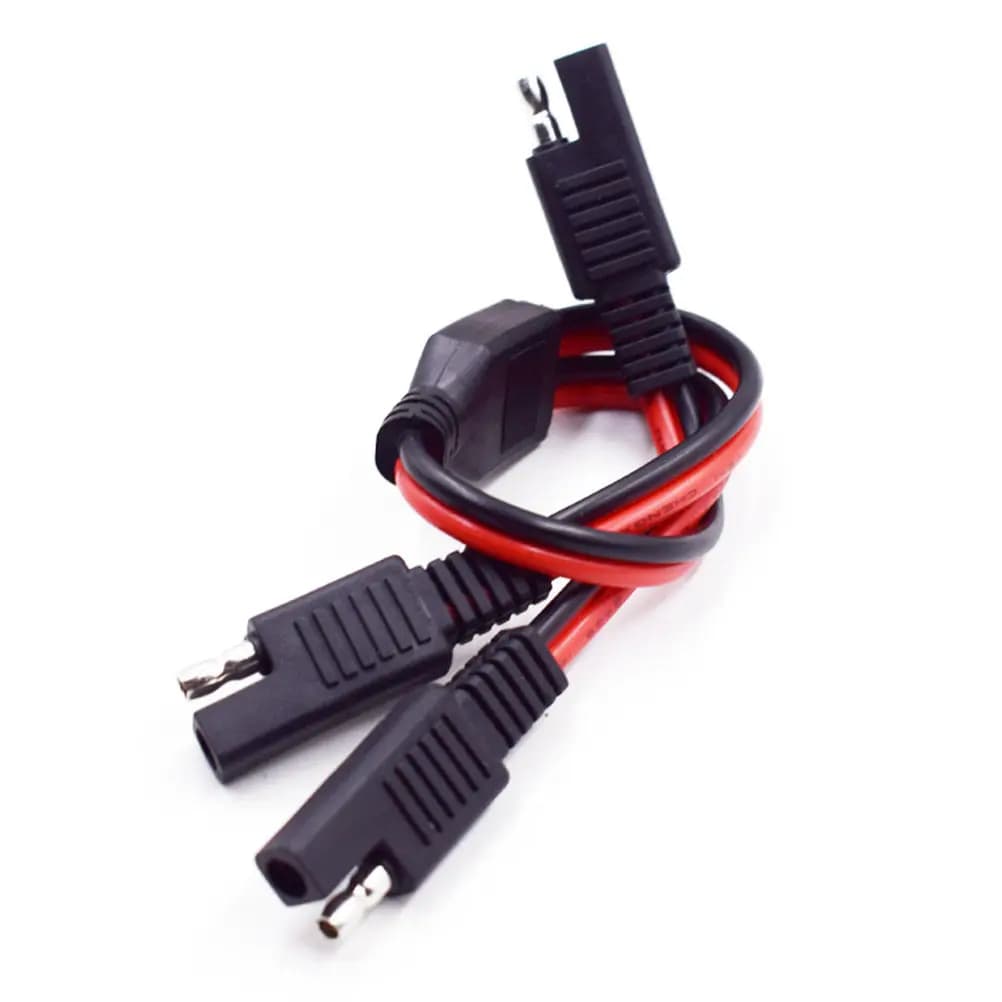 1 to 2 Sae Power Extension Cable Professional Grade Quick Connect Disconnect Adapter for Truck Battery Solar Panel Wiring Low