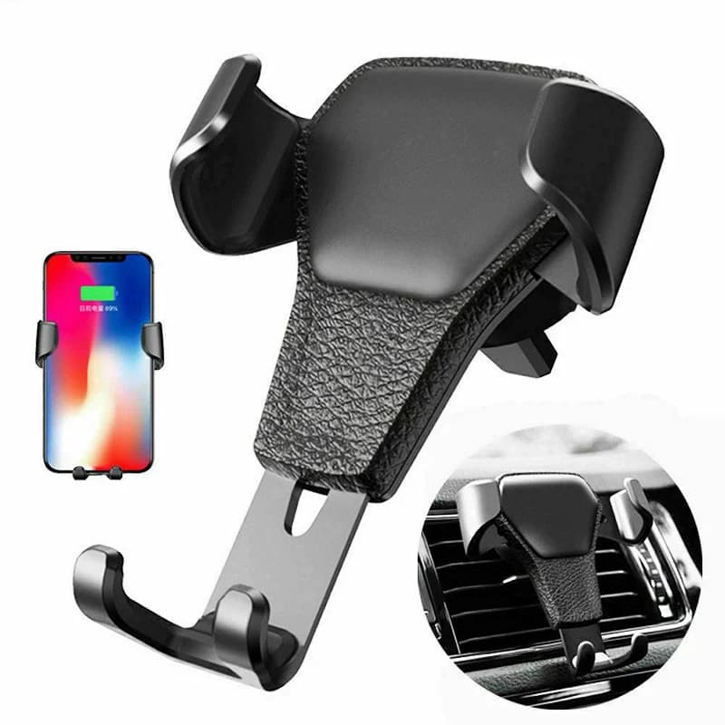 Universal mobile phone support with car air jack clip, mobile phone support, compatible with iPhone, Xiaomi, Realme, OPPO