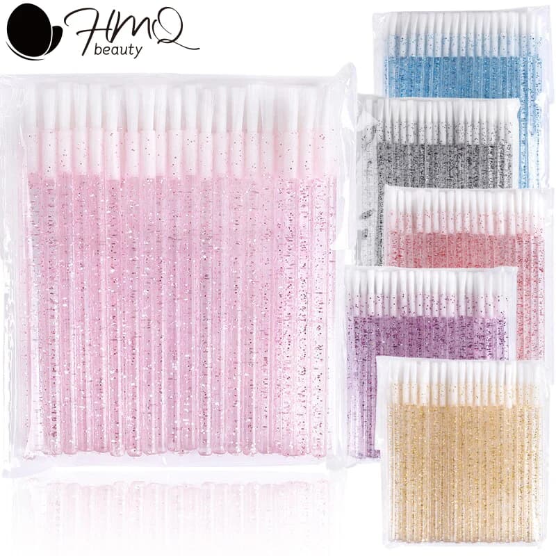 50/100Pcs Eyelash Brush Nylon Mascara disposable lipstick applicator for micropennelli accessories for eyelash extension makeup tools
