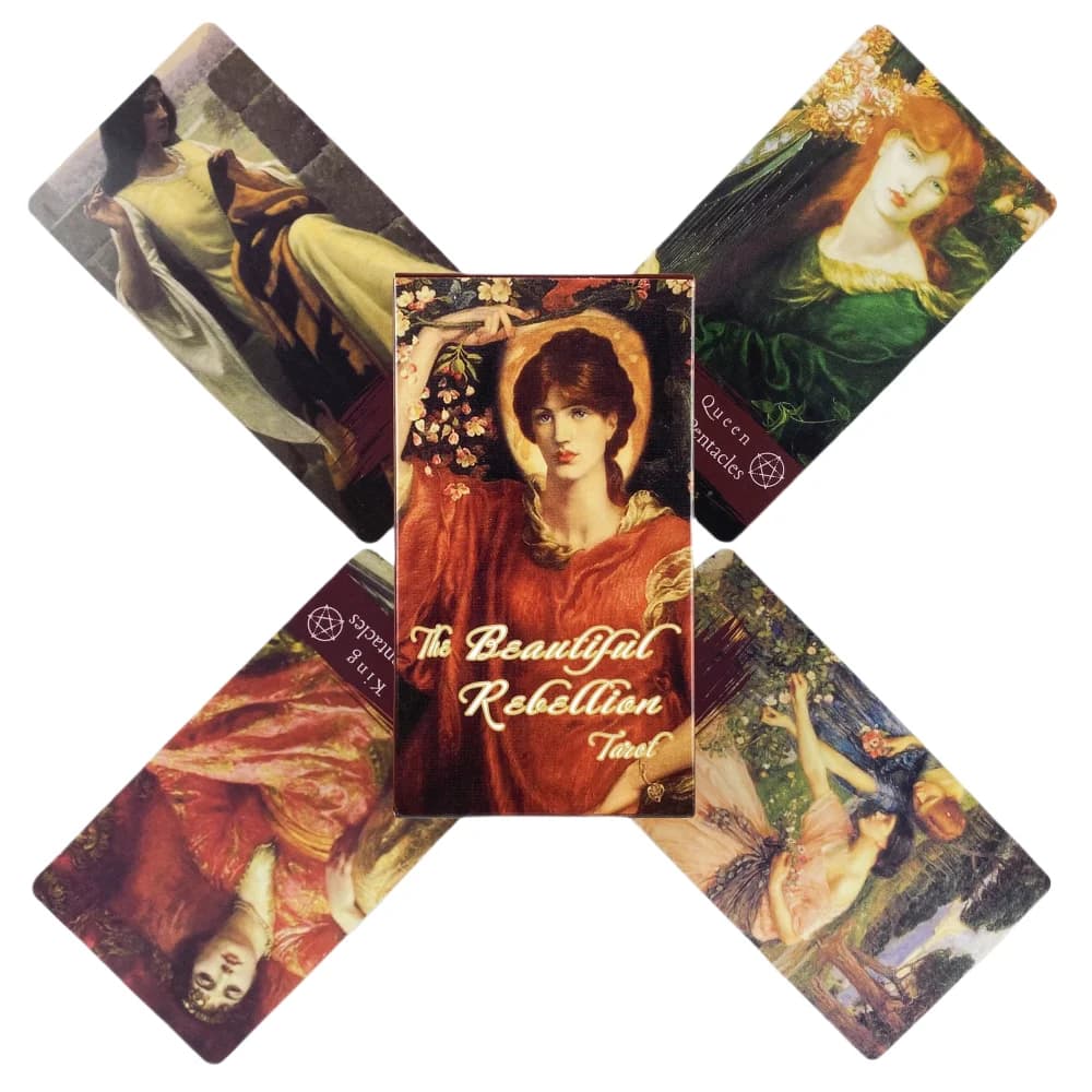 Le bellissime carte dei tarocchi ribelli Un 78 Oracle English Visions Divination Edition Borad Playing Games