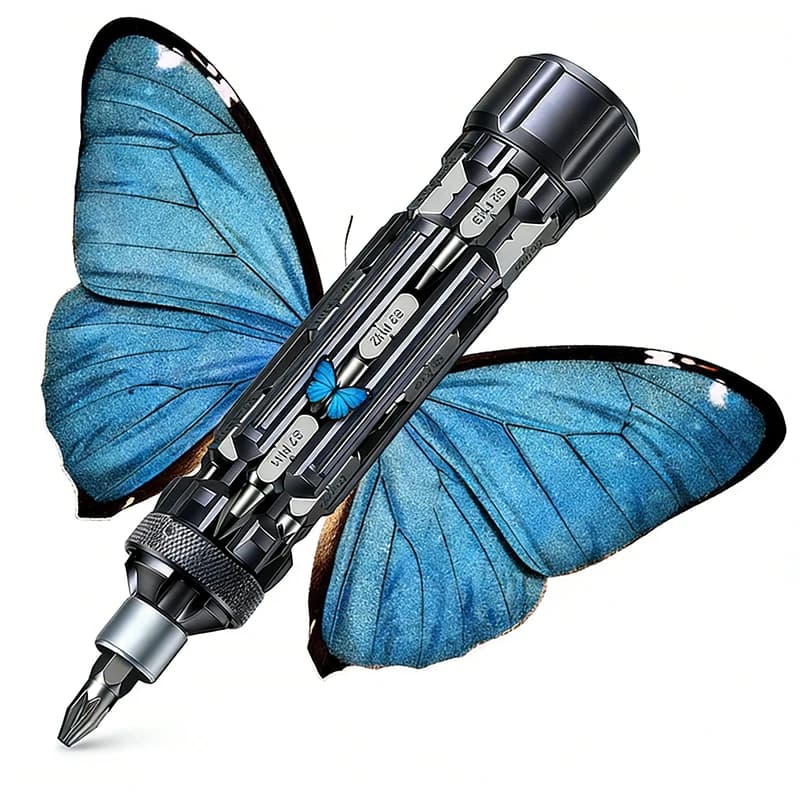 Galacok S1 EDC Set di cacciaviti multifunzione con punta esagonale Torx Phillips magnetica Strumento di riparazione portatile per la casa all'aperto
