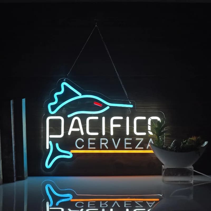 Insegna al neon Swordfish, arte del bar della birra, striscia al neon della grotta da uomo, interruttore dimmerabile, insegna al neon a LED, camera da letto, stanza familiare, decorazione artistica da parete