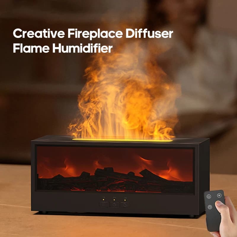 Nuovo camino creativo Aromaterapia 150 Umidificatore aereo con fiamma colorata con spegnimento automatico senza acqua con un regalo per le camere da letto domestiche remote