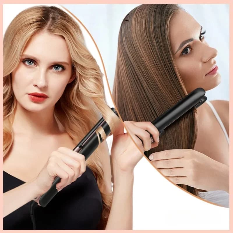 Double purpose curling iron Safe Fast heating Constant temperature Mini small power ironing board Frangia Soft plate for permanent