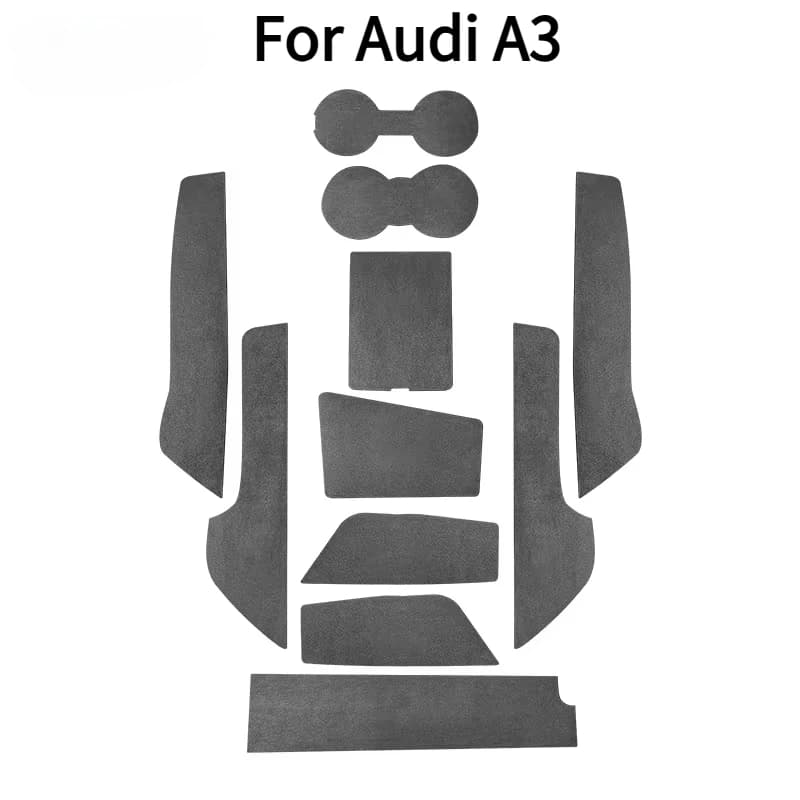 For Audi A3 2021-2024 Suede Leather Self Scanning Zerbino Slot Dashboard Instrument Panel Anti-dust Pad Zerbino Interior Accessories