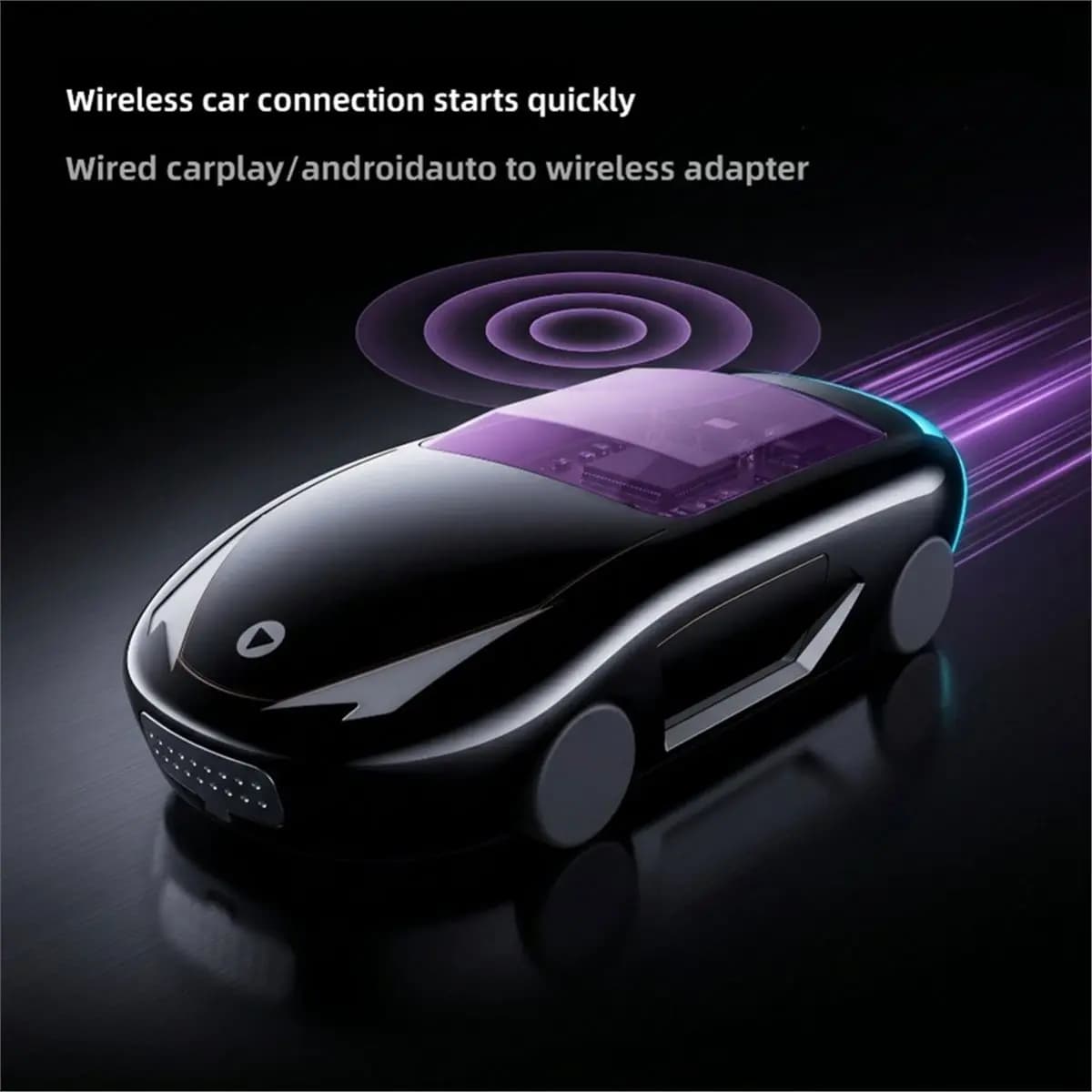 A32I 2 In1 Wireless CarPlay Android Auto Adapter Smart Dongle Plug and Play Stable Transmission Auto Connection Car Adapter
