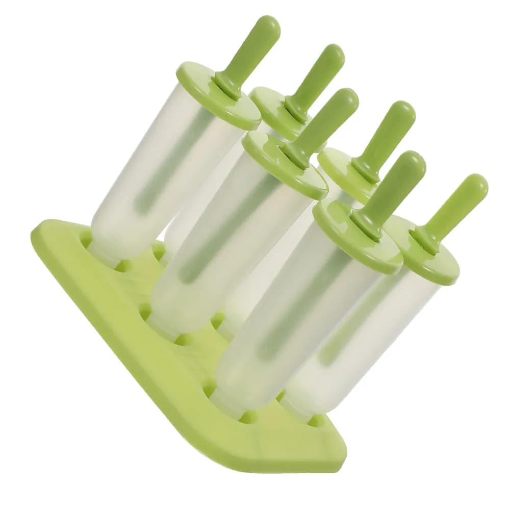 Set di 6 Stampi per Ghiaccioli in PP per Alimenti, per Gelati Fatti in Casa, per Bambini e Adulti, per Dolci Estivi, Gelato, Gelatine e Ghiaccioli Congelati
